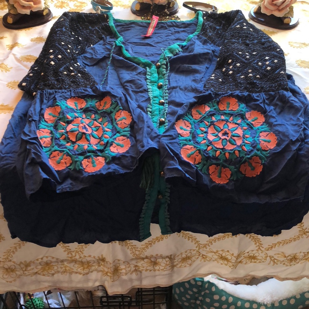 Beautiful heavily embroidered top